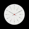 Arne Jacobsen Bankers Vægur Ø29 cm hvid/sort/rød | Køb her Outlet