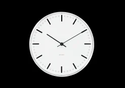 Arne Jacobsen City Hall Vægur Ø29 cm hvid/sort | Køb her Clearance