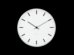 Arne Jacobsen City Hall Vægur Ø16.5 cm hvid/sort | Køb her Clearance