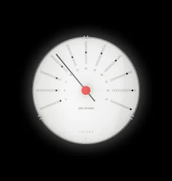 Arne Jacobsen Clocks Termometer Ø12 cm i hvid | Køb her New