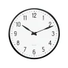 Arne Jacobsen Station Vægur Ø21 cm hvid/sort | Køb her Best