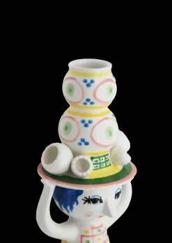 Bjørn Wiinblad Lady with hat Lysestage H16 cm pink | Køb nu Outlet