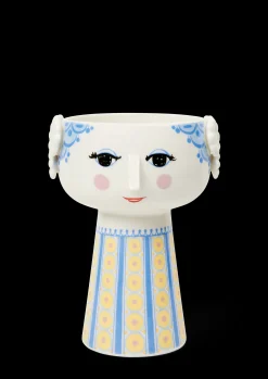 Bjørn Wiinblad Vase H18.5 cm i blå fra serien Eva | Køb her Best