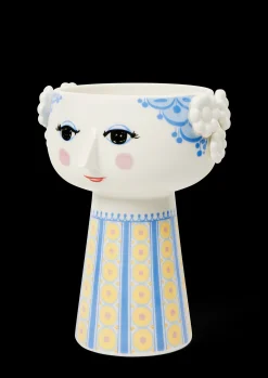 Bjørn Wiinblad Vase H18.5 cm i blå fra serien Eva | Køb her Best