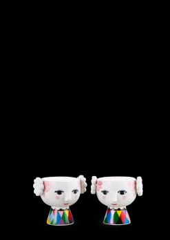 Bjørn Wiinblad Eva Fyrfadsstager Ø6.5 cm – Pink Tivoli|design, 2 stk. Online