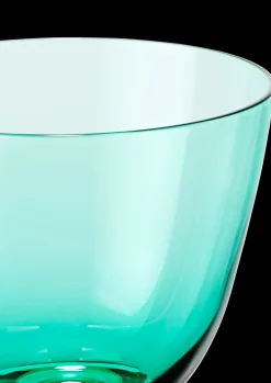 Holmegaard Flow Glas på fod 35 cl emerald green | Køb her Clearance