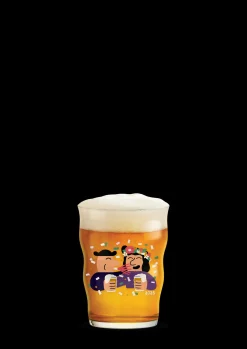 Holmegaard Mikkeller Pint Ølglas 2025 40 cl klar m. deko New