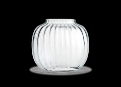 Holmegaard Oval Vase H17.5 cm i klar fra serien Primula