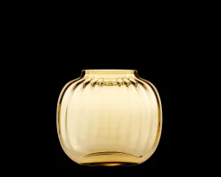 Holmegaard Primula Oval Vase H12.5 amber | Køb her Best