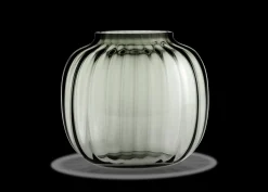 Holmegaard Primula Oval Vase H17.5 smoke | Køb her Outlet