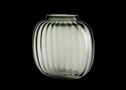 Holmegaard Primula Oval Vase H17.5 smoke | Køb her Outlet