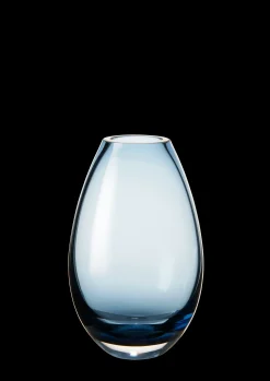 Holmegaard Vase H11.5 cm i blå fra serien Cocoon | Køb her Clearance