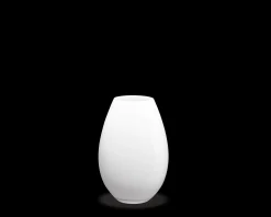 Holmegaard Vase H20.5 cm i hvid fra serien Cocoon | Køb her New