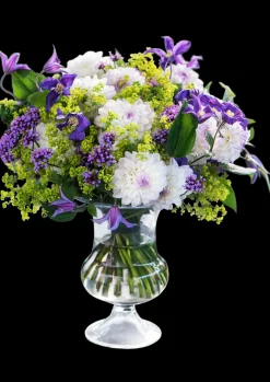 Holmegaard Vase H24 cm i klar fra serien Old English New