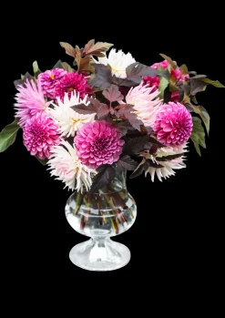 Holmegaard Vase H24 cm i klar fra serien Old English New