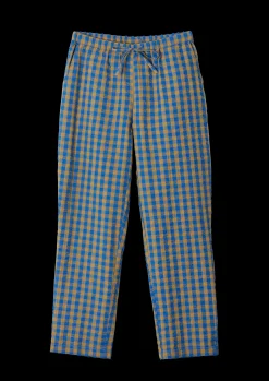 JUNA Bæk&Bølge Barbara pants XS blå/okker | Køb her Online