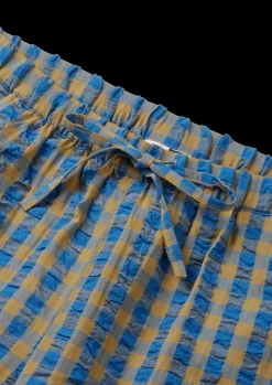 JUNA Bæk&Bølge Barbara pants XS blå/okker | Køb her Online