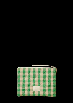 JUNA Bæk&Bølge Dalila Toiletbag 20x14 cm Grøn/Sand | Køb her New