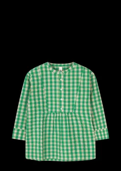 JUNA Bæk&Bølge Irene shirt S/M grøn/sand | Køb her New
