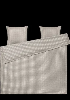 JUNA Bæk&Bølge Sengetøj 220x220 cm grå/birk SE | Køb her Outlet