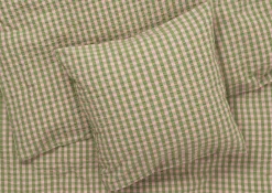 JUNA Bæk&Bølge Sengetøj 140x220 cm grøn/soft pink DK Hot