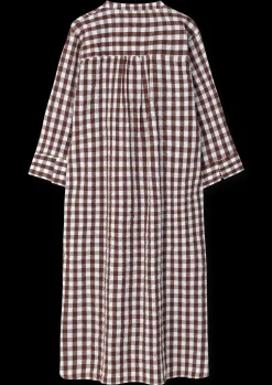 JUNA Bæk&Bølge Sonja dress XS chokolade/hvid | Køb her Outlet