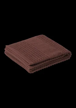 JUNA Check Håndklæde 50x100 cm chokolade | Køb her Discount