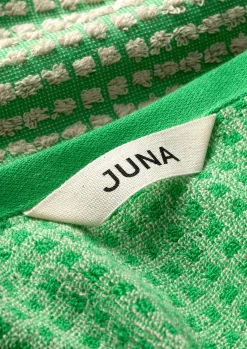 JUNA Check Håndklæde 50x100 cm grøn/sand | Køb her Discount