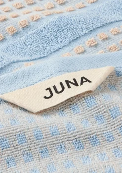 JUNA Check Vaskeklud 30x30 cm lys blå/sand | Køb her Outlet