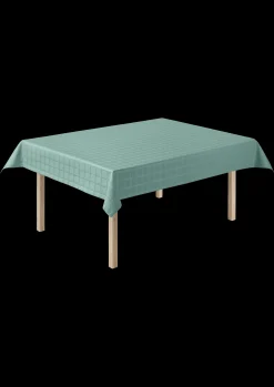 JUNA Damaskdug 150x270 cm i blå fra serien Brick | Køb her Best