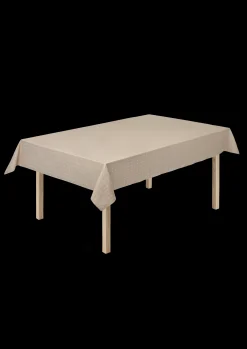 JUNA Damaskdug 150x350 cm i sand fra serien Cross | Køb her Best