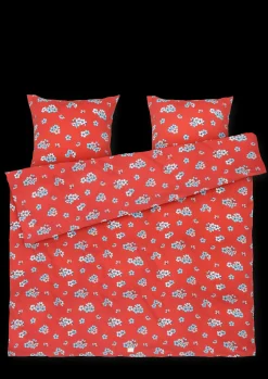 JUNA Grand Pleasantly Sengetøj 220x220 cm chili SE | Køb her Hot