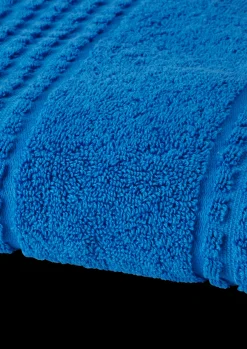 JUNA Håndklæde 50x100 cm i blå fra serien Check | Køb her Discount