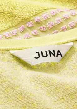 JUNA Håndklæde 50x100 cm i gul fra serien Check | Køb her Outlet