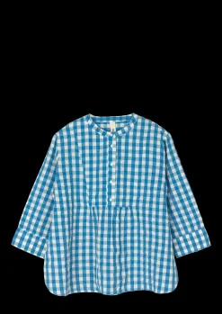 JUNA Irene shirt S/M i blå fra serien Bæk&Bølge | Køb her Clearance