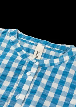 JUNA Irene shirt S/M i blå fra serien Bæk&Bølge | Køb her Clearance