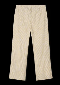 JUNA Monochrome Lines Barbara pants XS okker/hvid | Køb her Best