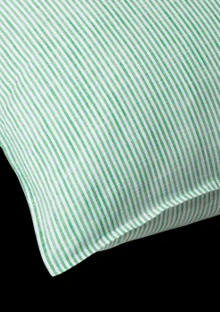 JUNA Monochrome Lines Pudebetræk 70x50cm grøn/hvid | Køb her New