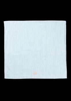 JUNA Monochrome Lines Pudebetræk 63x60 cm lys blå/hvid