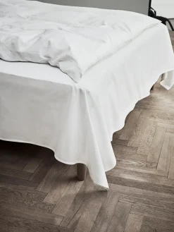 JUNA Percale Fladt lagen 240x260 cm hvid | Køb her Hot
