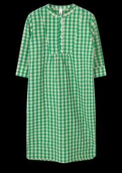 JUNA Sonja dress S/M i grøn fra serien Bæk&Bølge | Køb her Outlet