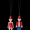 Kay Bojesen Julepynt Jule Ole & Jule Lise rød/blå/hvid Discount