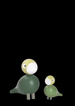 Kay Bojesen Liv & Lykke 1 par i grøn fra serien Birds Outlet
