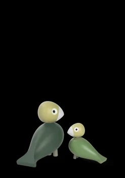 Kay Bojesen Liv & Lykke 1 par i grøn fra serien Birds Outlet