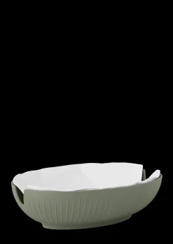 Kähler Brødkurv 29.5x20 cm i grøn fra serien Hammershøi