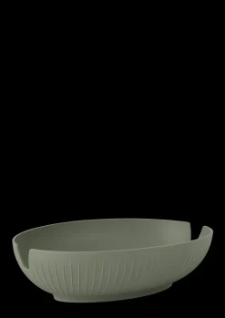 Kähler Brødkurv 29.5x20 cm i grøn fra serien Hammershøi