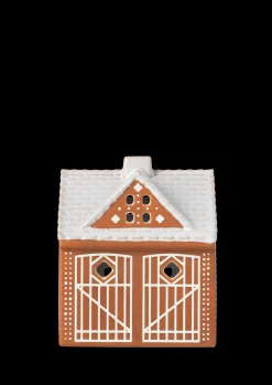 Kähler Gingerbread Lyshus Julestald H11.5 brun | Køb nu Online