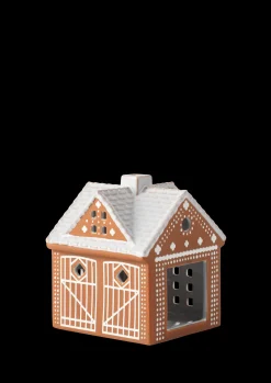 Kähler Gingerbread Lyshus Julestald H11.5 brun | Køb nu Online