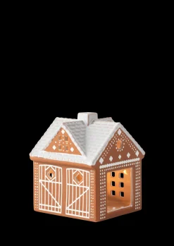 Kähler Gingerbread Lyshus Julestald H11.5 brun | Køb nu Online