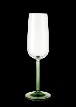 Kähler Hammershøi Champagneglas 24 cl grøn 2 stk. | Køb her